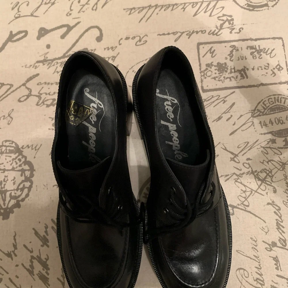 Free People Leather Platform Shoes - Picture 7 of 9